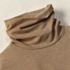 Plus Size Lightweight Jersey Long Sleeve Turtleneck, alternative image