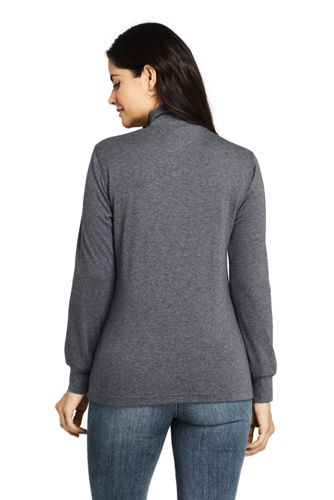 petite mock turtleneck tops