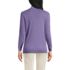 Women's Relaxed Cotton Long Sleeve Mock Turtleneck, Back