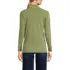 Women's Petite Relaxed Cotton Long Sleeve Mock Turtleneck, Back