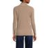 Women's Petite Relaxed Cotton Long Sleeve Mock Turtleneck, Back