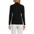 Women's Relaxed Cotton Long Sleeve Mock Turtleneck, Back