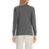 Women's Petite Relaxed Cotton Long Sleeve Mock Turtleneck, Back