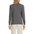 Women's Relaxed Cotton Long Sleeve Mock Turtleneck, Back