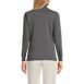 Women's Petite Relaxed Cotton Long Sleeve Mock Turtleneck, Back