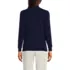 Women's Relaxed Cotton Long Sleeve Mock Turtleneck, Back
