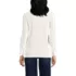 Women's Petite Relaxed Cotton Long Sleeve Mock Turtleneck, Back