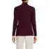 Women's Relaxed Cotton Long Sleeve Mock Turtleneck, Back