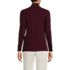 Women's Relaxed Cotton Long Sleeve Mock Turtleneck, Back