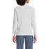 Women's Relaxed Cotton Long Sleeve Mock Turtleneck, Back