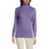 Women's Relaxed Cotton Long Sleeve Mock Turtleneck, Front