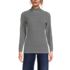 Women's Relaxed Cotton Long Sleeve Mock Turtleneck, Front