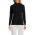 Women's Relaxed Cotton Long Sleeve Mock Turtleneck, Front