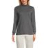 Women's Relaxed Cotton Long Sleeve Mock Turtleneck, Front