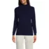 Women's Relaxed Cotton Long Sleeve Mock Turtleneck, Front