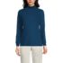 Women's Relaxed Cotton Long Sleeve Mock Turtleneck, Front