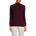 Women's Relaxed Cotton Long Sleeve Mock Turtleneck