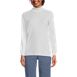 School Uniform Women's Relaxed Cotton Long Sleeve Mock Turtleneck, Front