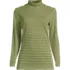 Women's Petite Relaxed Cotton Long Sleeve Mock Turtleneck, Front
