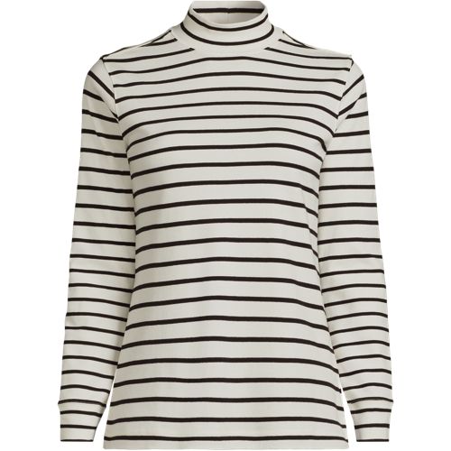 Black and white polo neck sales