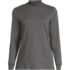 Women's Relaxed Cotton Long Sleeve Mock Turtleneck, Front