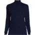 Women's Relaxed Cotton Long Sleeve Mock Turtleneck, Front