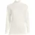 Women's Petite Relaxed Cotton Long Sleeve Mock Turtleneck, Front