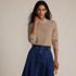 Women's Relaxed Cotton Long Sleeve Mock Turtleneck, alternative image