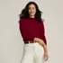 Women's Relaxed Cotton Long Sleeve Mock Turtleneck, alternative image