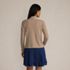 Women's Relaxed Cotton Long Sleeve Mock Turtleneck, Back