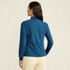 Women's Relaxed Cotton Long Sleeve Mock Turtleneck, Back