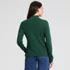 Women's Relaxed Cotton Long Sleeve Mock Turtleneck, Back