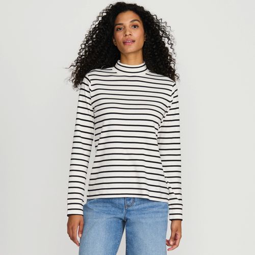 Black long sleeve polo neck top best sale