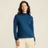 Women's Petite Relaxed Cotton Long Sleeve Mock Turtleneck, Front