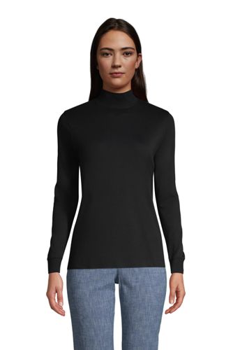 petite mock neck tops