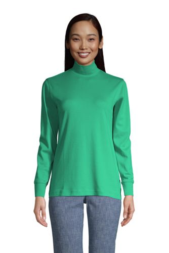 petite mock turtleneck tops