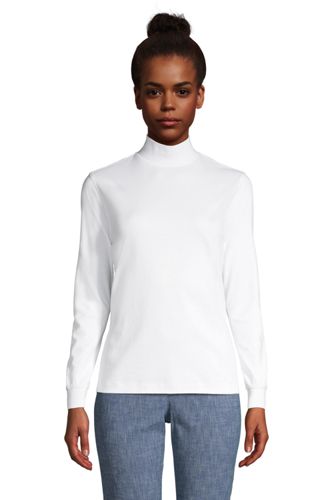 lands end women's cotton turtlenecks