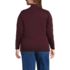 Women's Plus Size Relaxed Cotton Long Sleeve Mock Turtleneck, Back