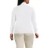 School Uniform Women's Plus Size Relaxed Cotton Long Sleeve Mock Turtleneck, Back