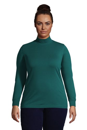 mock turtleneck tops plus size