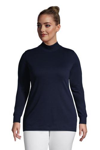 mock turtleneck plus size