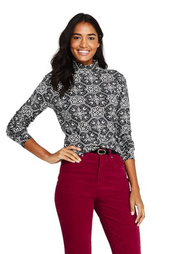 Women's Cotton Interlock Polo Neck 