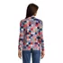 Women's Relaxed Cotton Long Sleeve Mock Turtleneck Print, Back