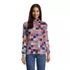 Women's Relaxed Cotton Long Sleeve Mock Turtleneck Print, Front