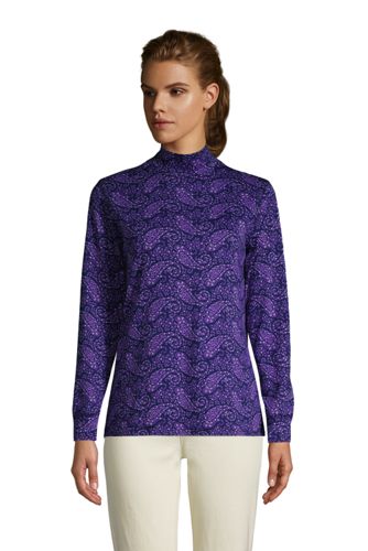 lavender mock turtleneck