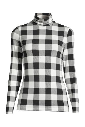 Rollkragenshirt Gemustert aus Baumwoll/Modalmix in Plusgröße image number 0