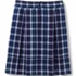 Little Girls Plaid Top of Knee Pleat Skort, Back