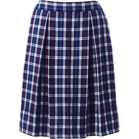 Women's Plaid Skort Top of Knee - primary