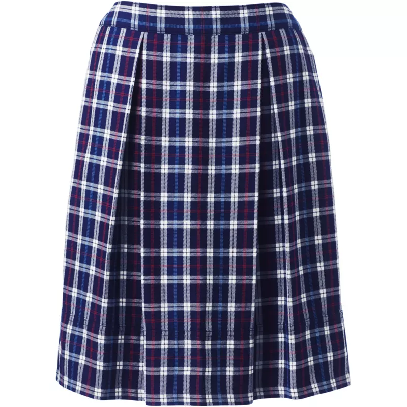 Women's Plaid Skort Top of Knee, Front
