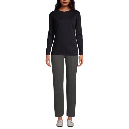 Le T-Shirt Supima® Ras-de-Cou Manches Longues, Femme Stature Standard image number 3